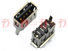 USB镀镍母座耐高温耐磨USB母头