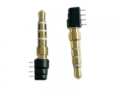 3.5四级4.5D3.0T26.0L镀金白胶-PCB插头