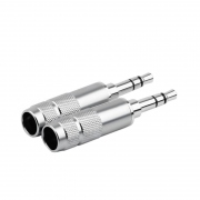 3.5立体耳机插头镀铑带外壳