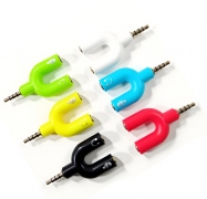 二合一U型3.5耳机转换器